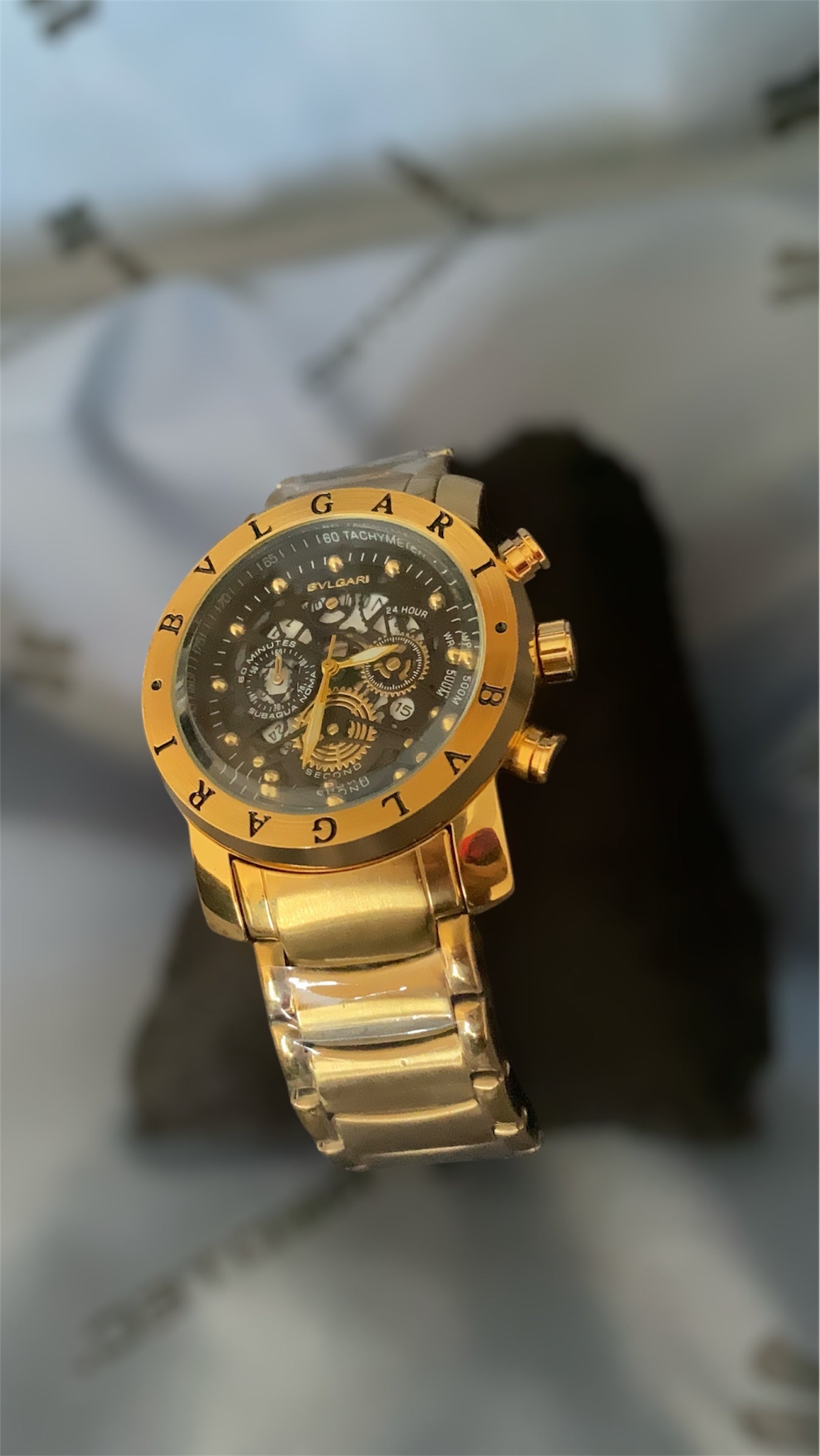 BVLGARI SKELETON preto