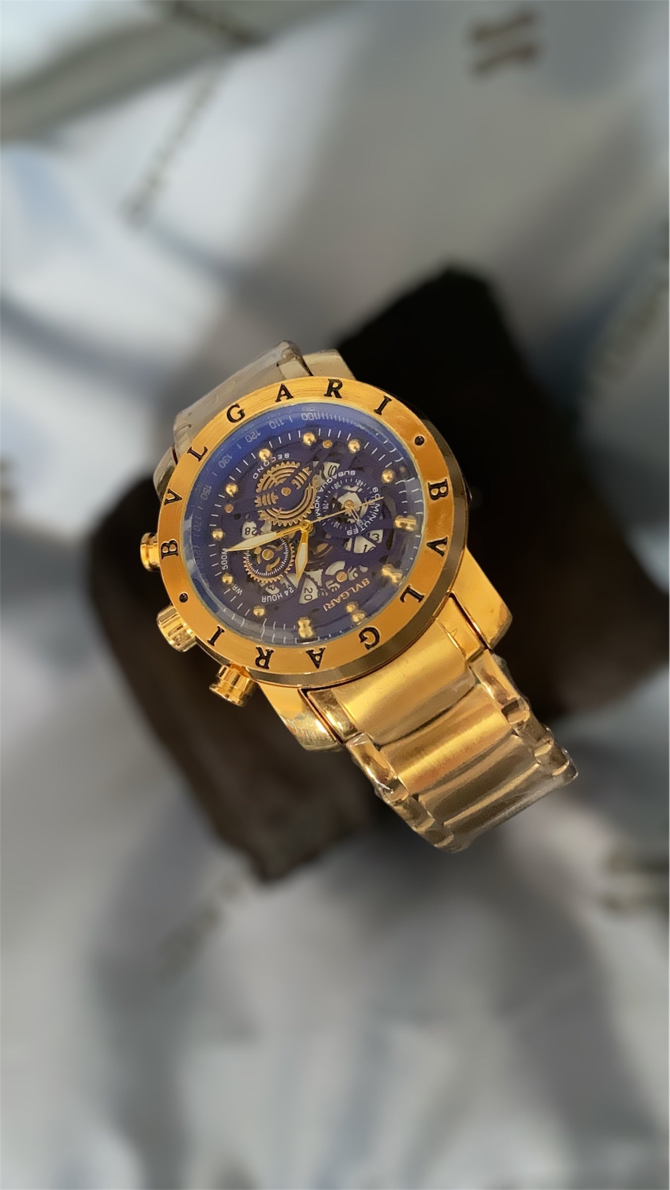 BVLGARI SKELETON azul