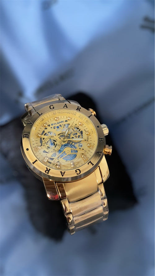 BVLGARI SKELETON DOURADO