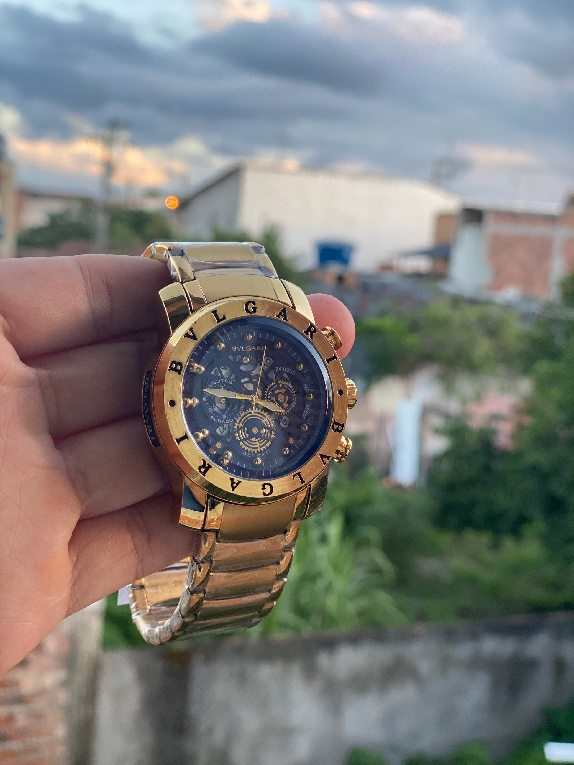 BVLGARI SKELETON azul
