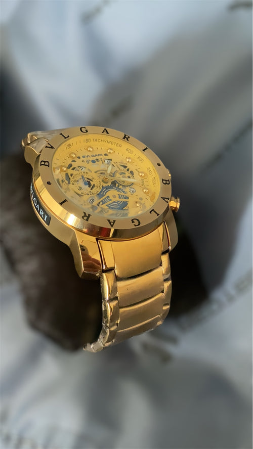BVLGARI SKELETON DOURADO